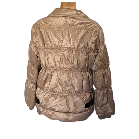 DFJXFASHION Shiny Tan SPIDER Fall/Winter Coat - Picture 7 of 8